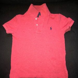 Pink used 3T toddler Ralph Lauren polo short sleeve shirt.